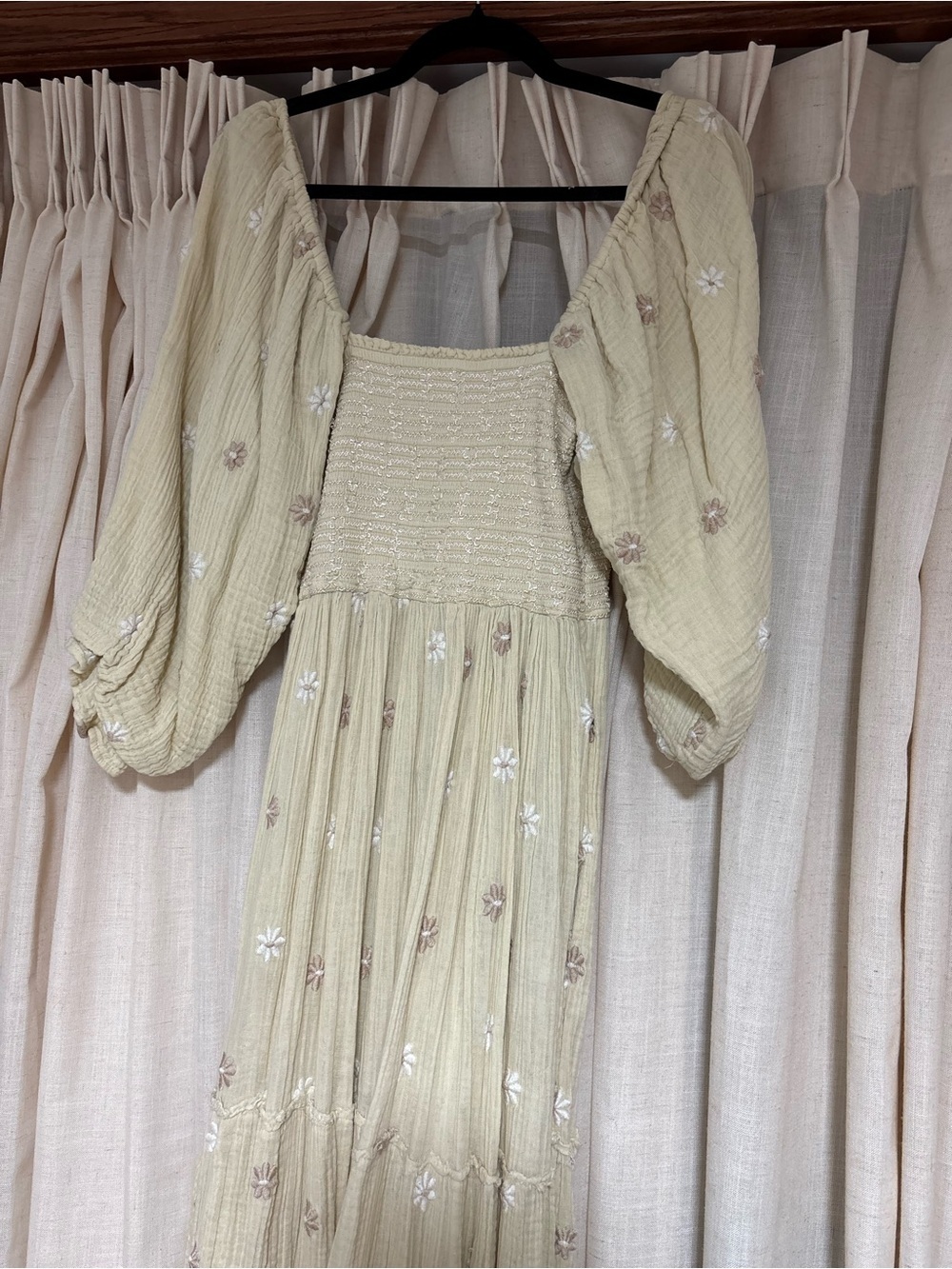 Free People Dahlia Embroidered
Maxi Dress / Pearl Island - Picture 4 of 6